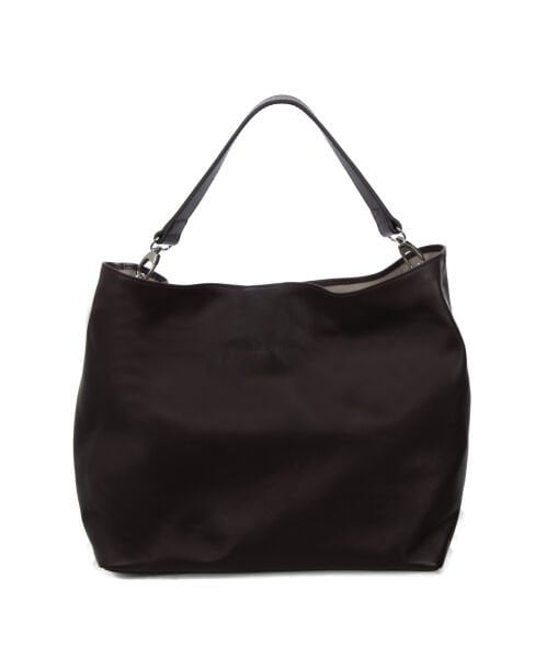 Deri El Yapımı Kahverengi Hobo Çanta