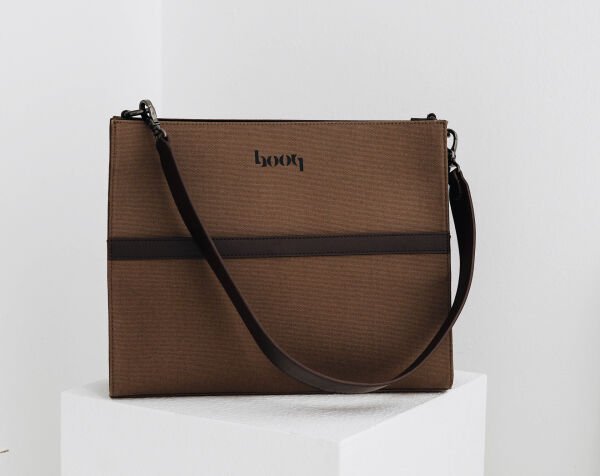 Kanvas Kahverengi El ve Omuz Çantası